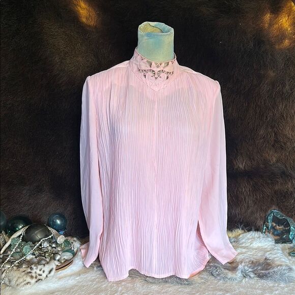 Susan Hutton vintage  Pink Women's Top 8 (5225C) - Picture 1 of 7